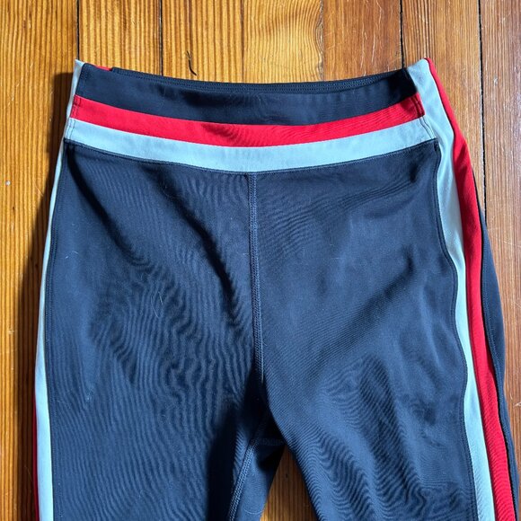 Splits59 Racer Stripe Leggings Navy with Red and White Stripes SZ Small - Picture 4 of 4